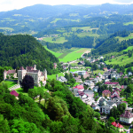 Ein Blick auf die Ortschaft Eberstein in Kärnten