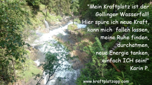 Kraftplatz Gollinger Wasserfall